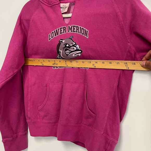 Lower Merion HS Aces Beware of the Dog Pink Hooded Sweatshirt Sz. M - Picture 6 of 6